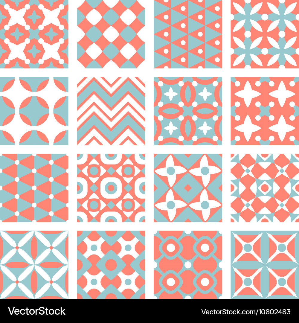 Geometric Pattern Set vector image