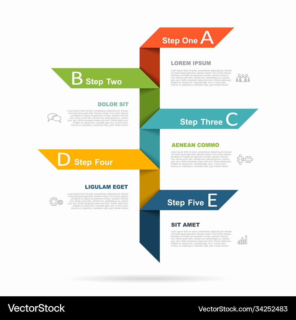 Infographic Template - Data & Concepts vector image