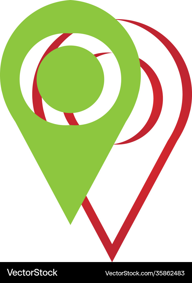 Map point location pin icon for mapping Map point location pin icon for mapping Vector Image