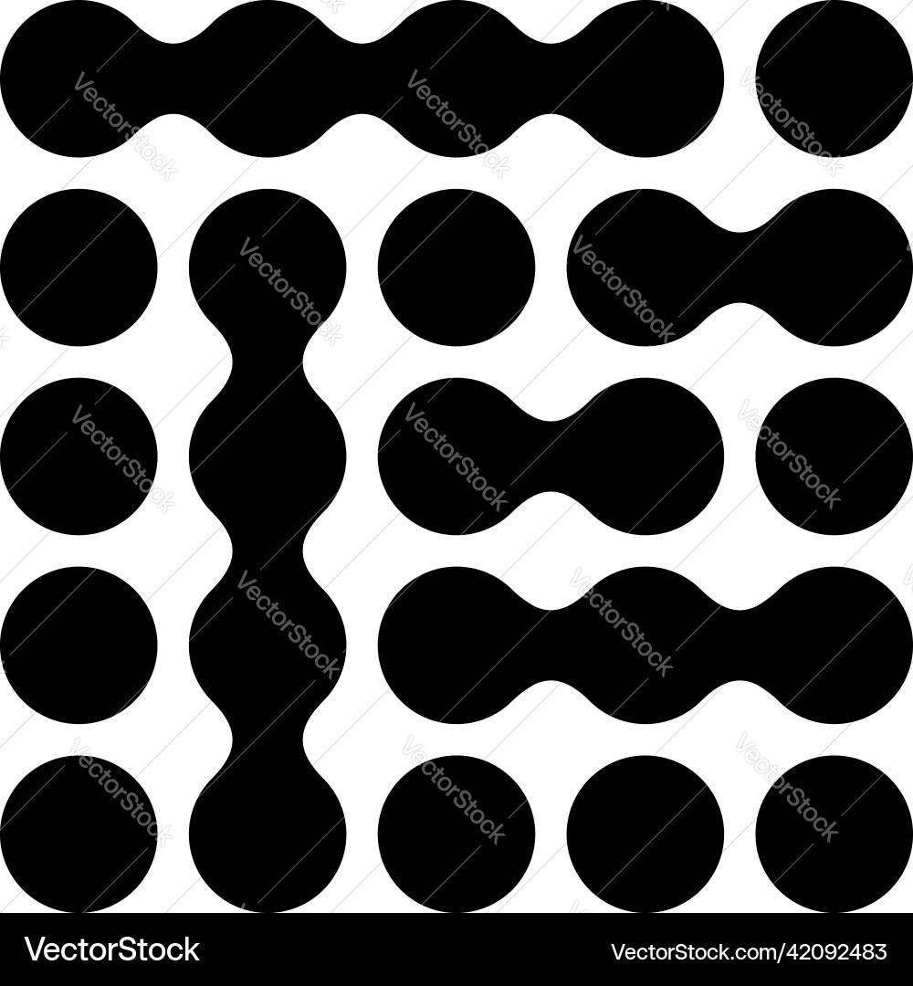 Metaball verbundene Punkte Kreise Muster Textur Metaball verbundene Punkte Kreise Muster Textur vektorbild