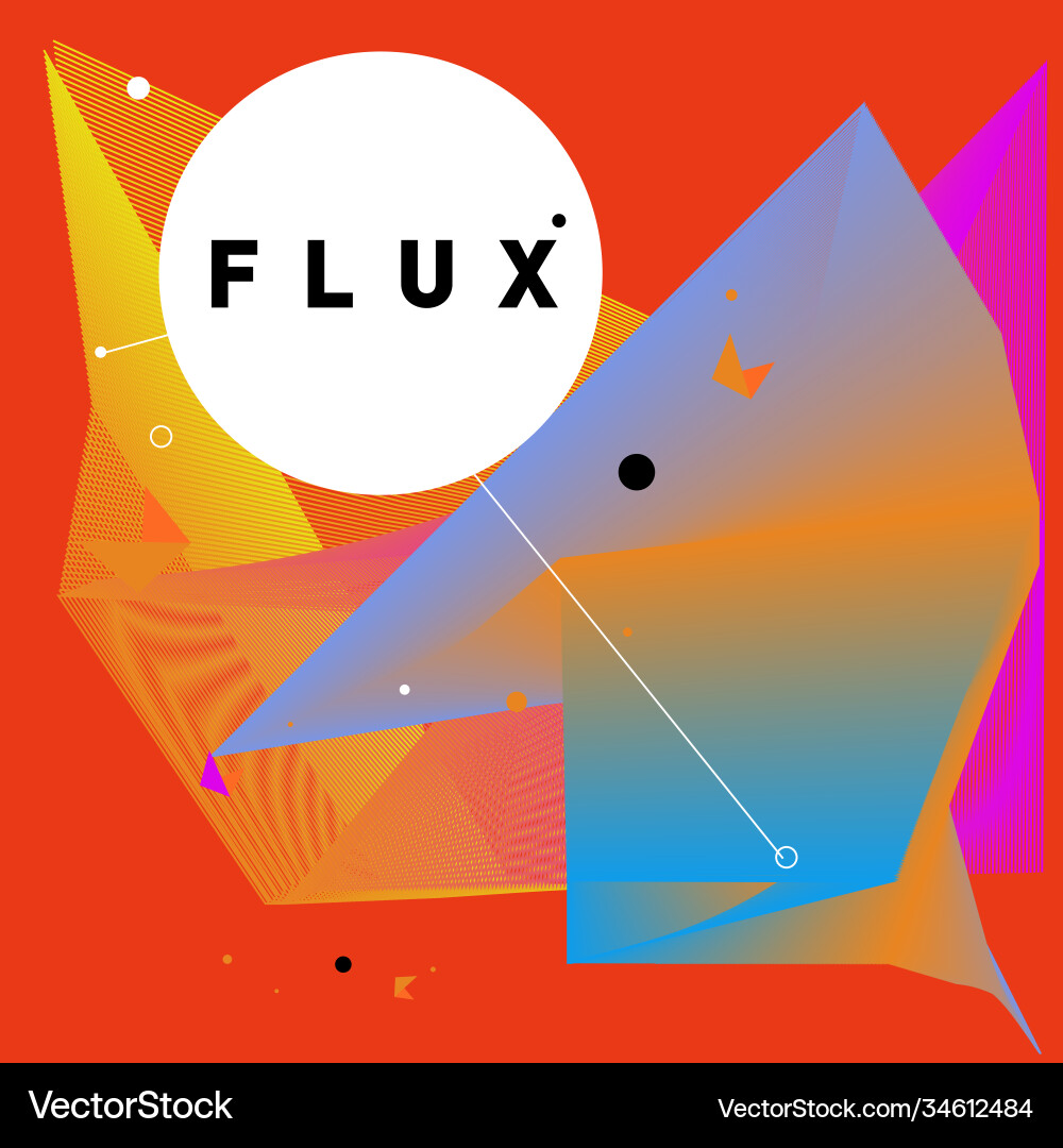 3d colorful wave background dynamic flux effect 3d colorful wave background dynamic flux effect Vector Image
