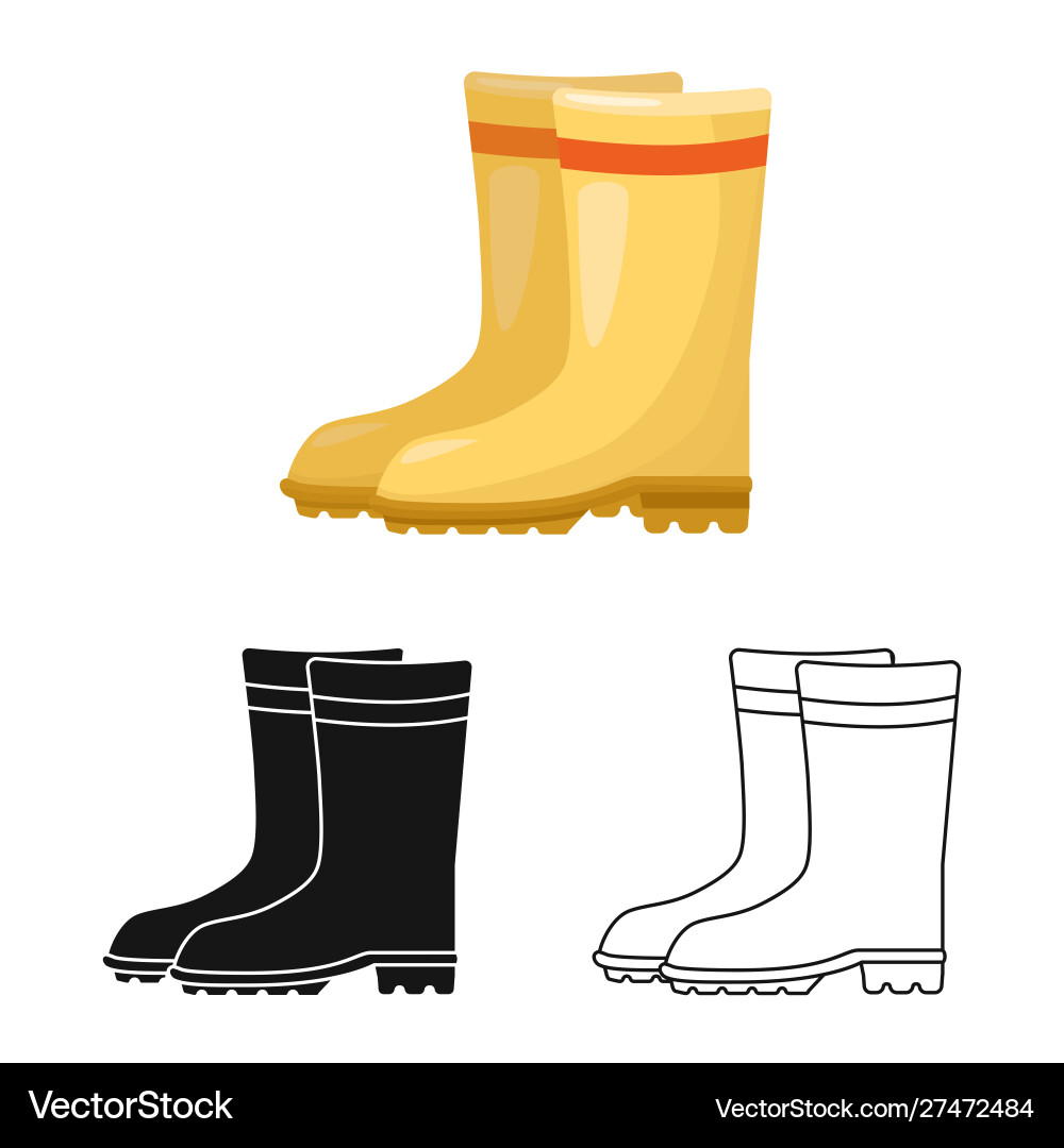 Design rubber and boot symbol web Vector Image