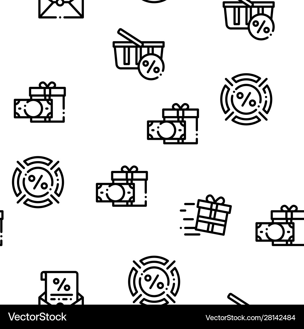 Loyalty program seamless pattern Vector Image
