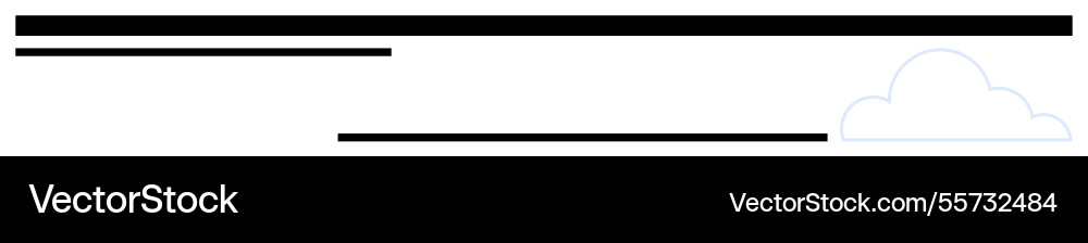 Minimalist cloud and parallel lines for concepts Minimalist cloud and parallel lines for concepts vector image