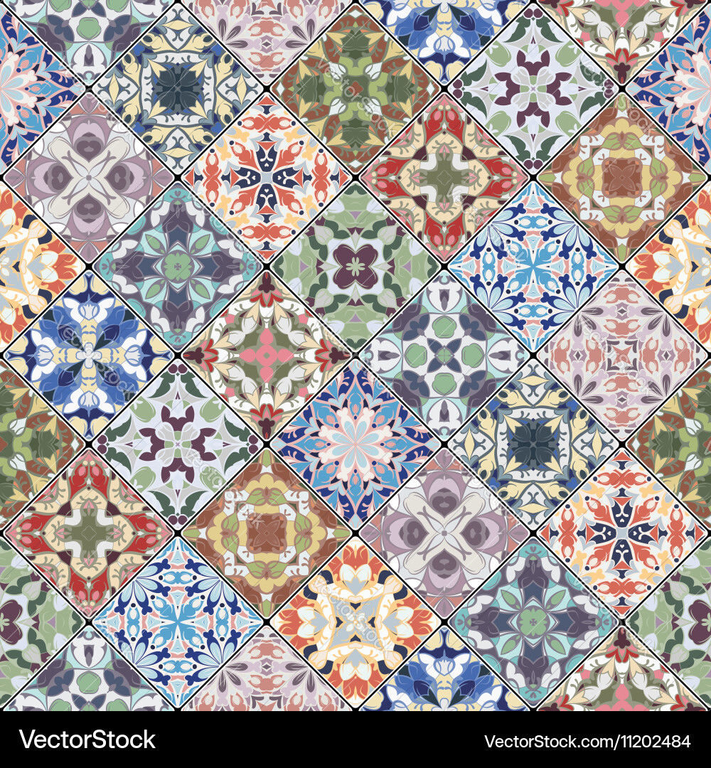 Patchwork abstrakte Muster vektorbild