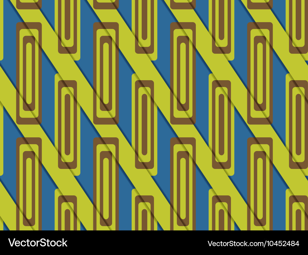 Retro 3d blau und grün diagonal geschnitten Vektorbild
