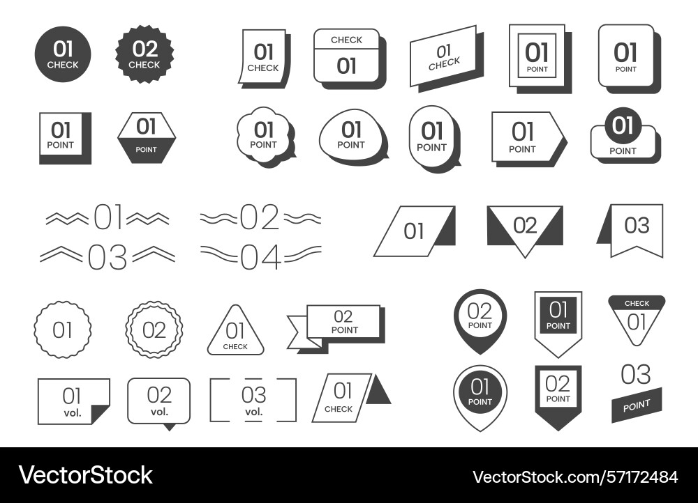 Simple list element title frame doodle geometric Simple list element title frame doodle geometric vector image
