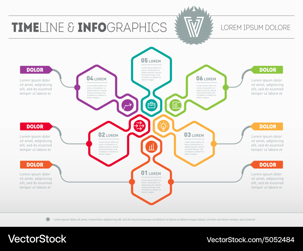 Web template of a pyramidal chart diagram vector image