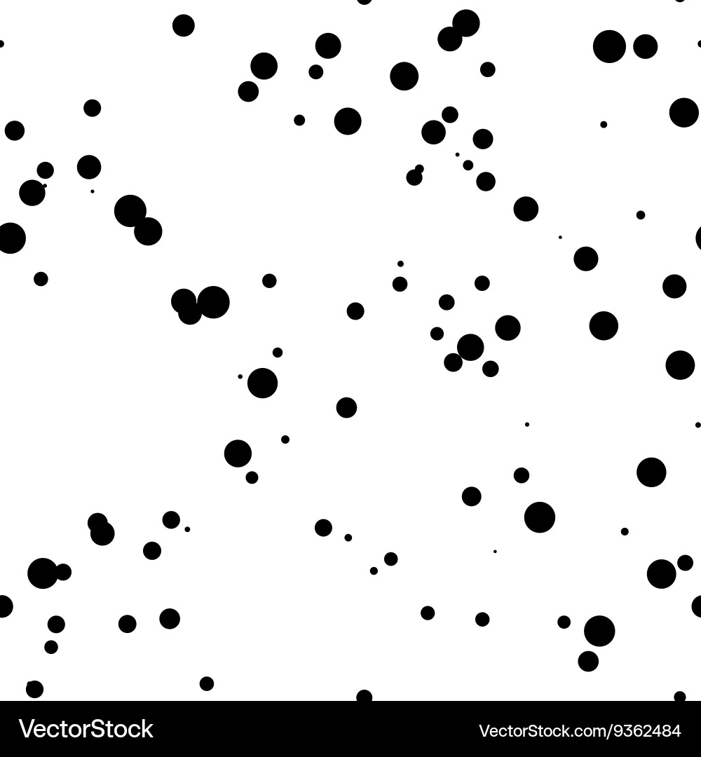 White Circle Background with Dots Vector Image