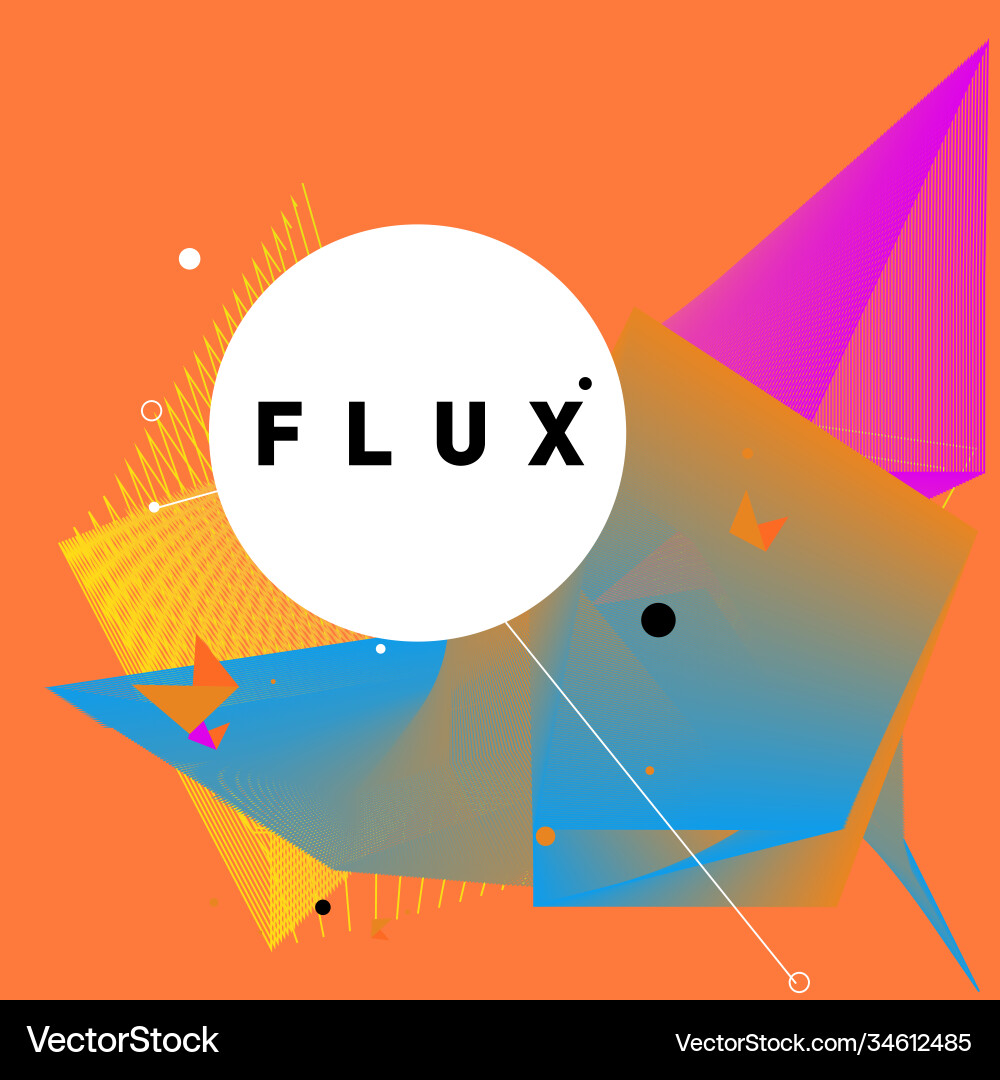 3d colorful wave background dynamic flux effect 3d colorful wave background dynamic flux effect vector image