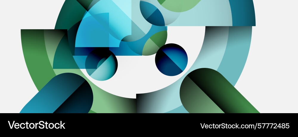 Abstract composition featuring overlapping shapes Abstract composition featuring overlapping shapes Vector Image