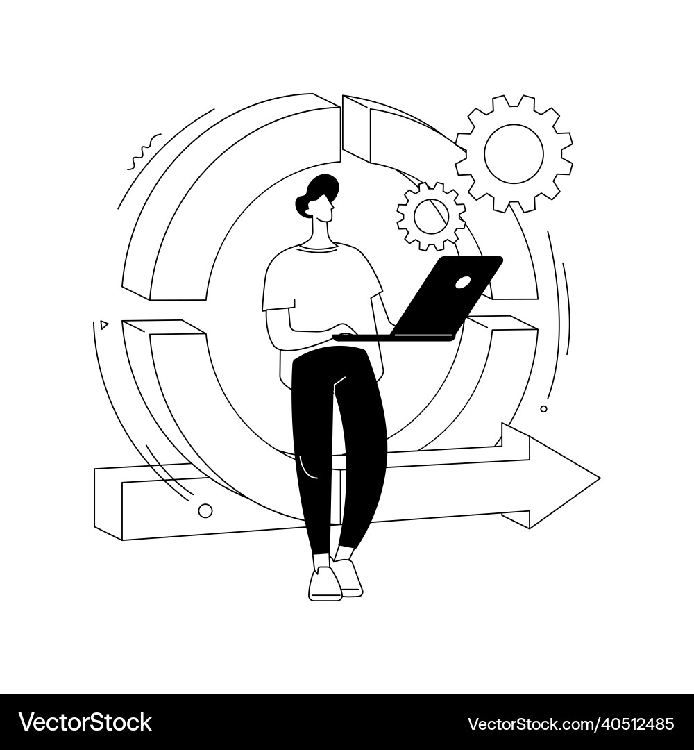Agile project management abstract concept Agile project management abstract concept vector image