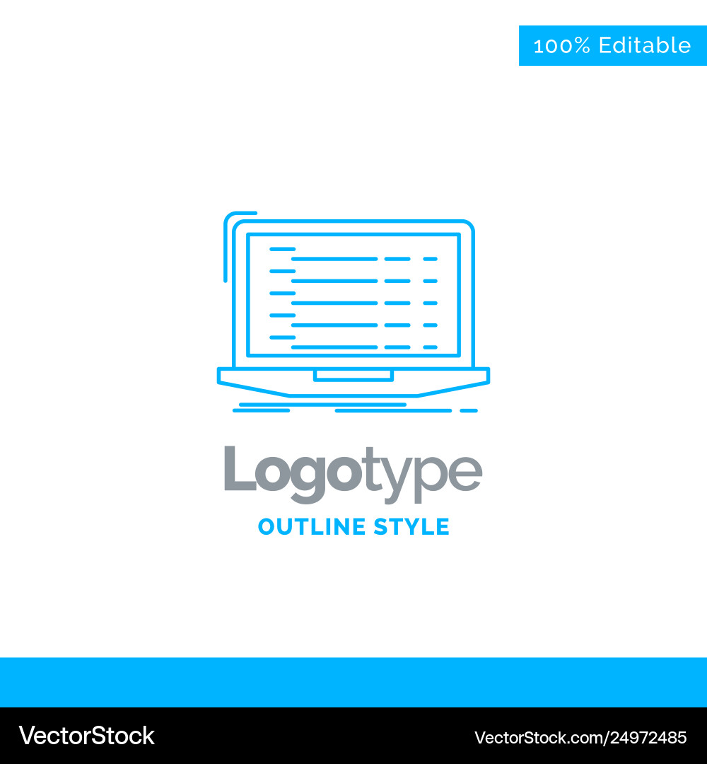 Blue logo design for api app coding developer Blue logo design for api app coding developer Vector Image