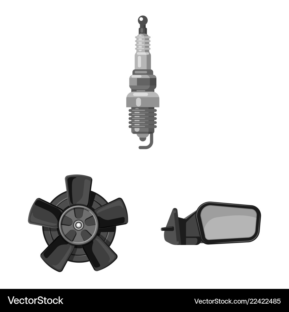 Design of auto and part sign collection Vector Image
