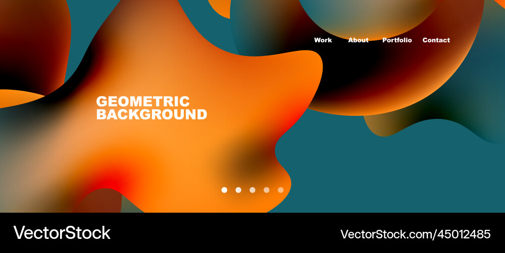 Flowing gradient colors and round elements Flowing gradient colors and round elements vector image