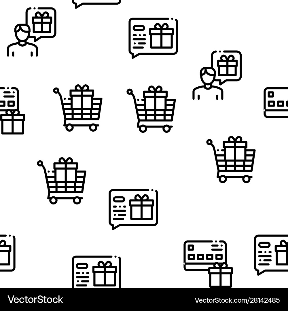 Loyalty program seamless pattern Loyalty program seamless pattern Vector Image