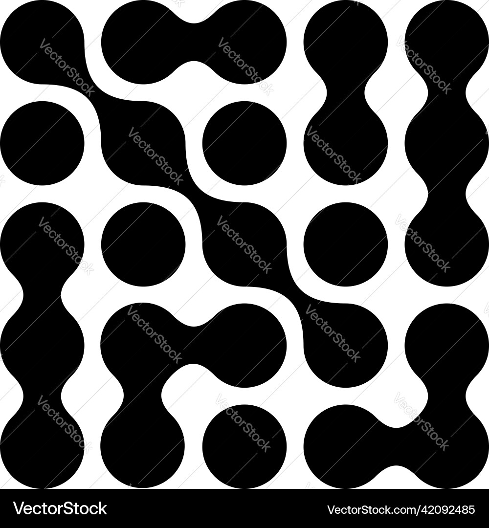 Metaball connected dots circles pattern texture Metaball connected dots circles pattern texture vector image