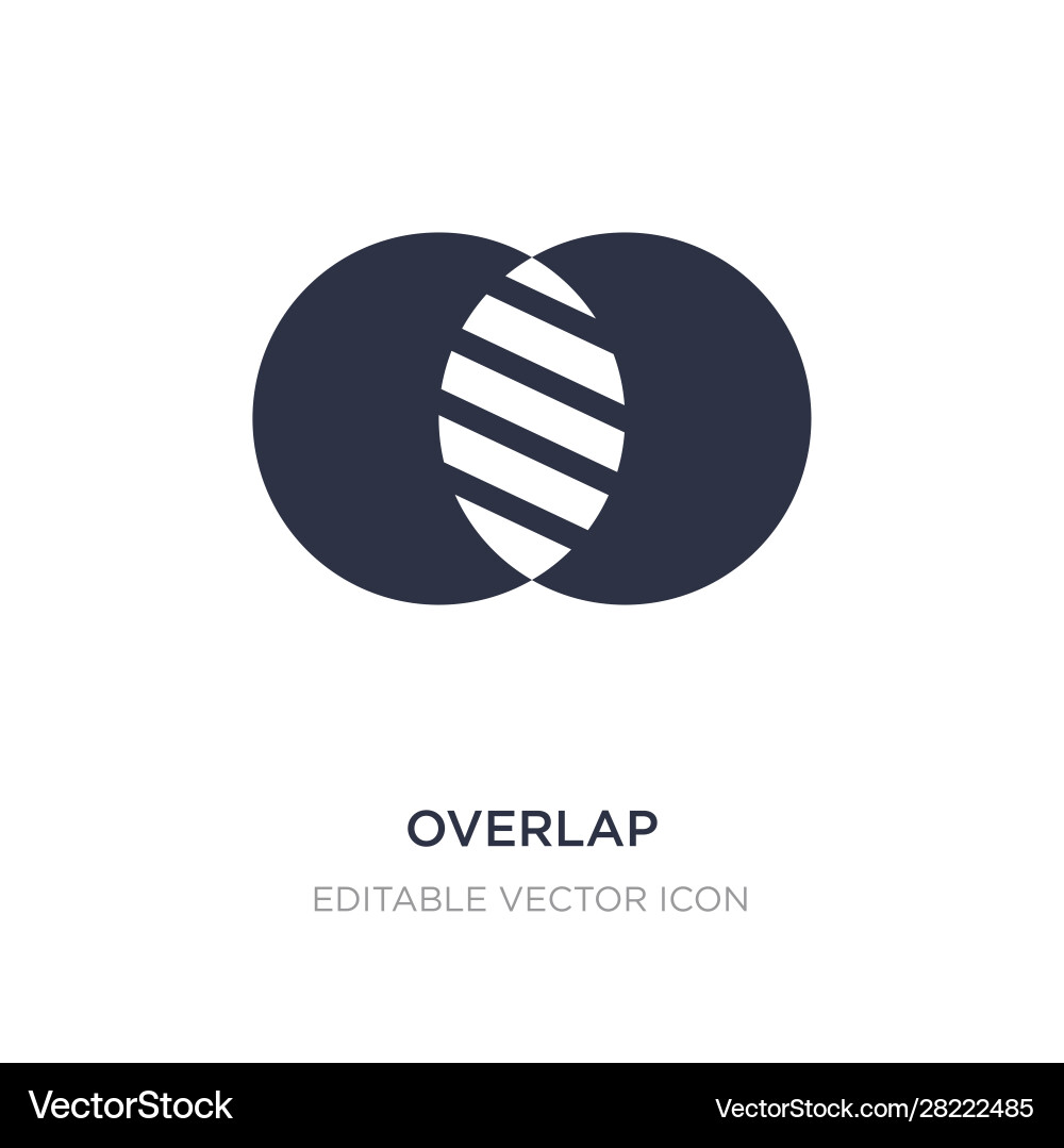 Overlap icon on white background simple element Overlap icon on white background simple element vector image