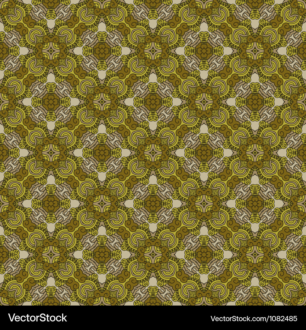 Retro Geometric Pattern Tile vector image