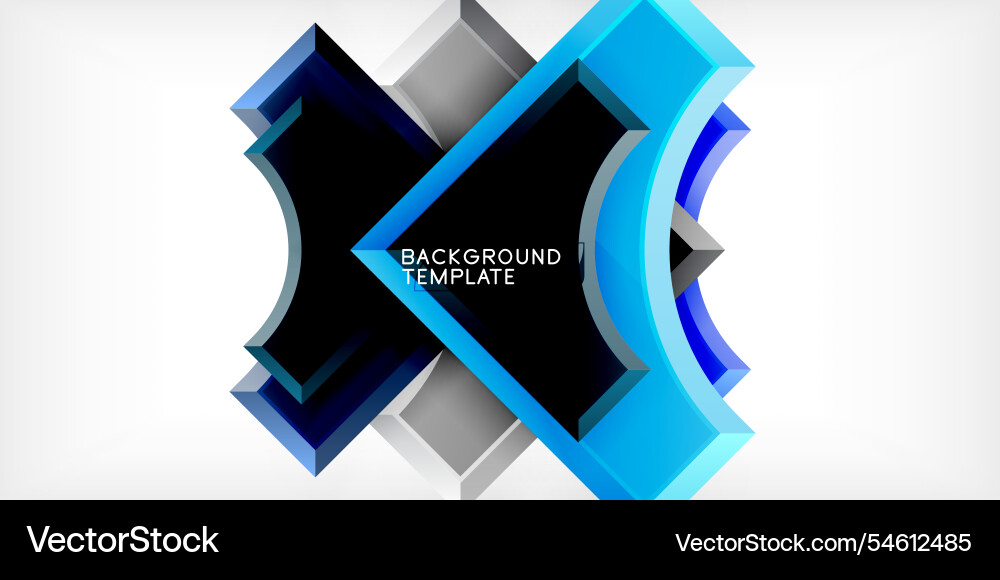 Square arrow shapes with round elements Square arrow shapes with round elements Vector Image