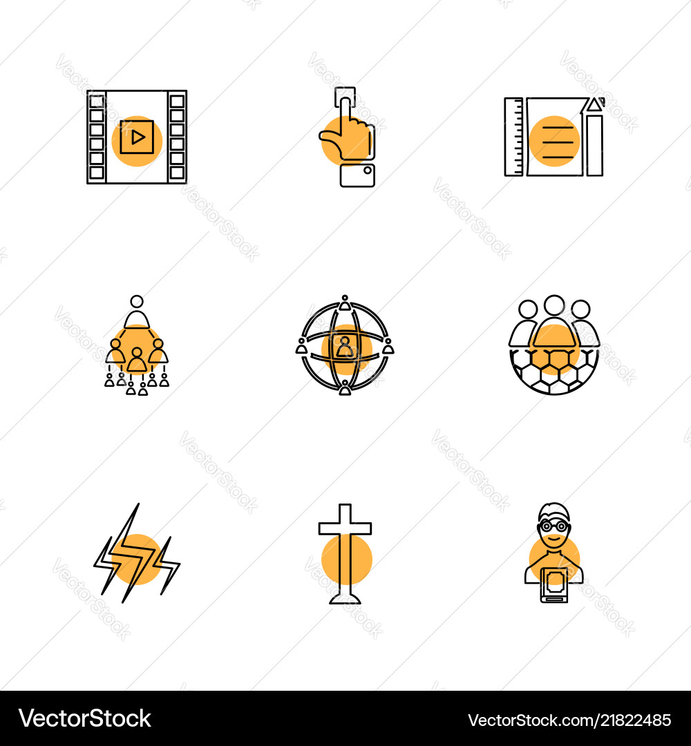 Study calculator video user networking Vector Image