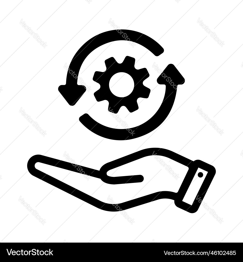 Update Refresh Icon - Circular Arrow vector image