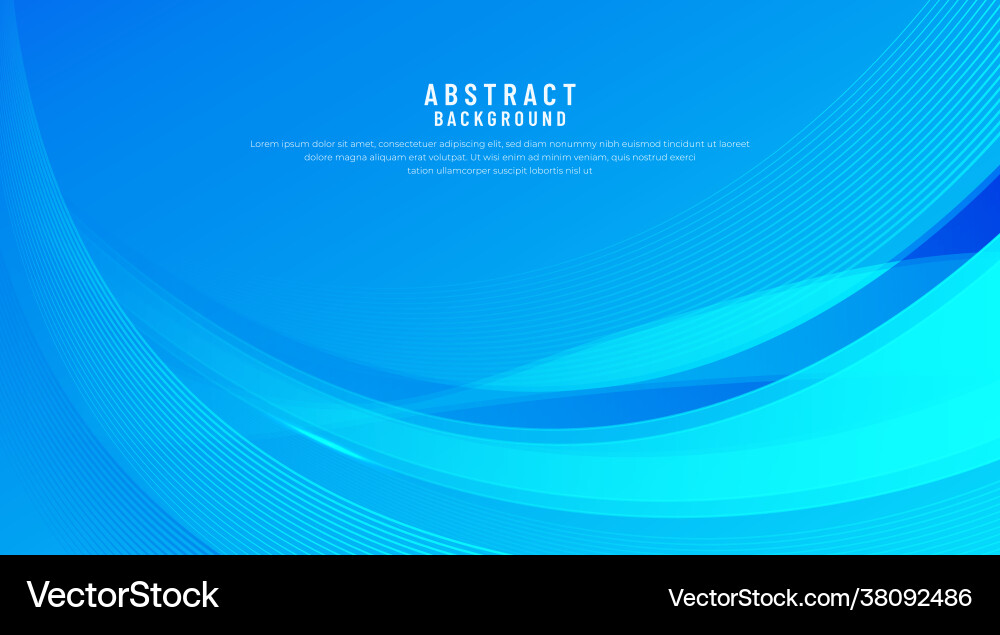 Abstract blue background with wave lines effect Abstract blue background with wave lines effect vector image