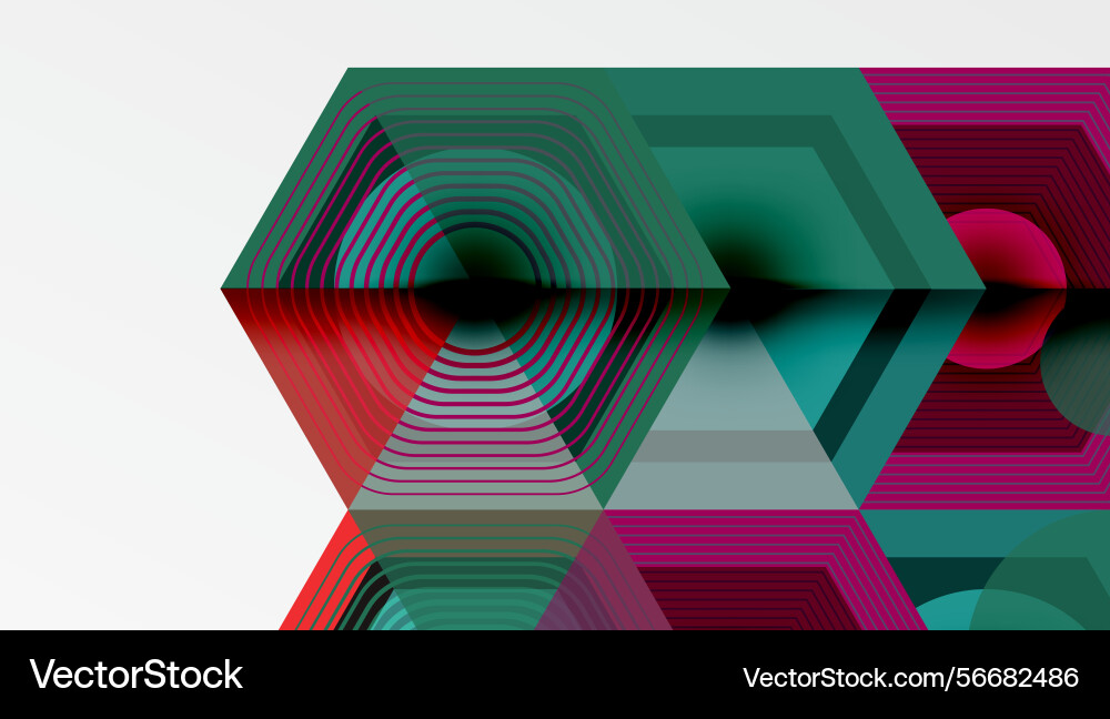 Abstract geometric composition lines create Abstract geometric composition lines create Vector Image