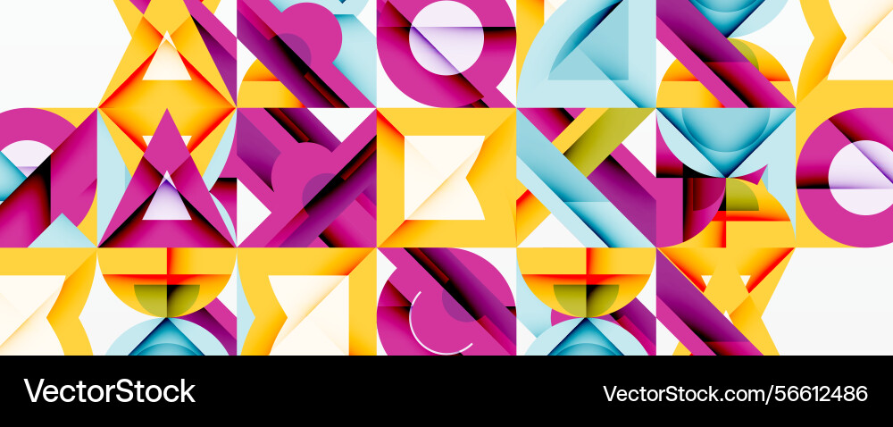 Abstract geometric pattern vivid colors create Abstract geometric pattern vivid colors create vector image