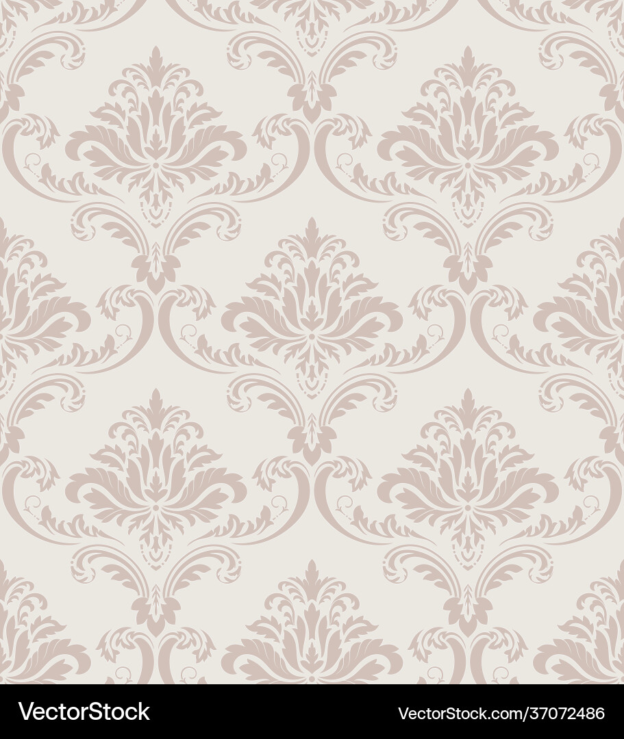 Damask seamless pattern element classical Damask seamless pattern element classical vector image