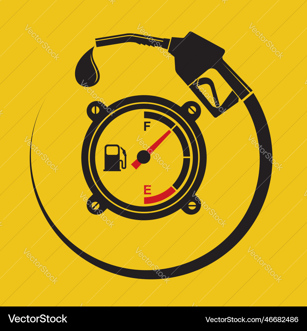 Gas station poster Vector Image