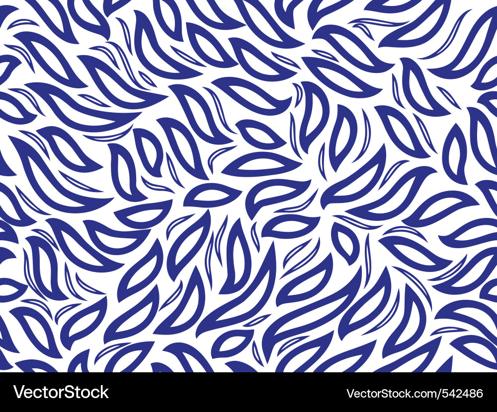 Leaf Pattern - Retro Style vector image