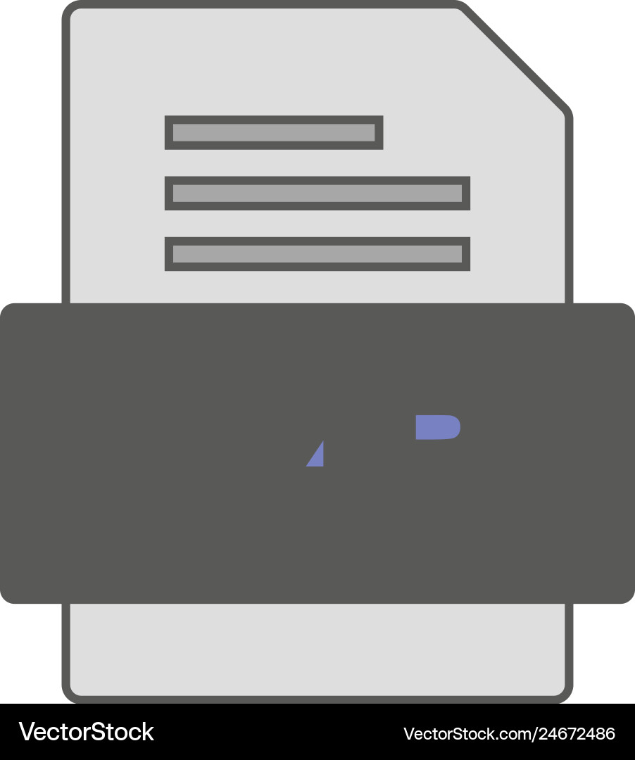 M4r file document icon vector image
