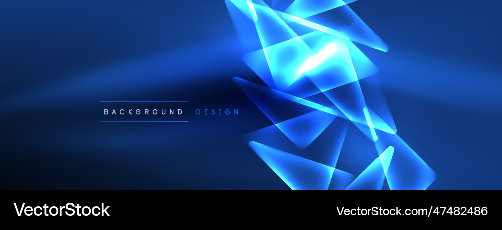 Neon lights hacking geometric background virtual Vector Image