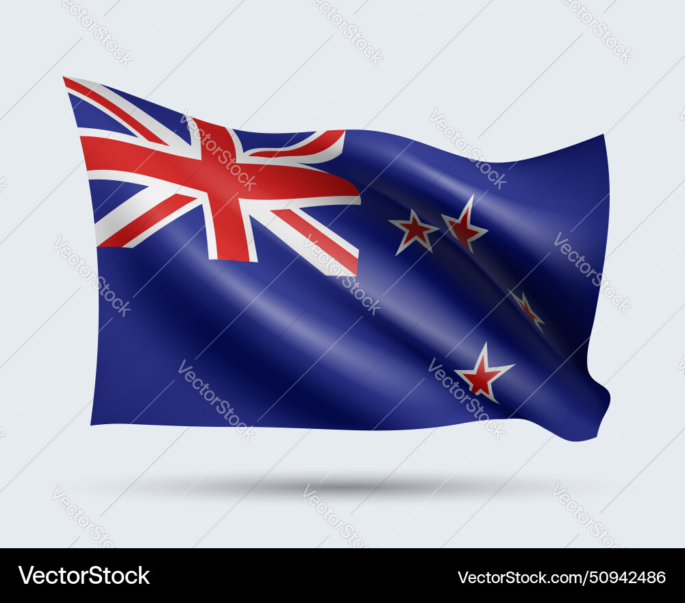 New zealand flag New zealand flag vector image