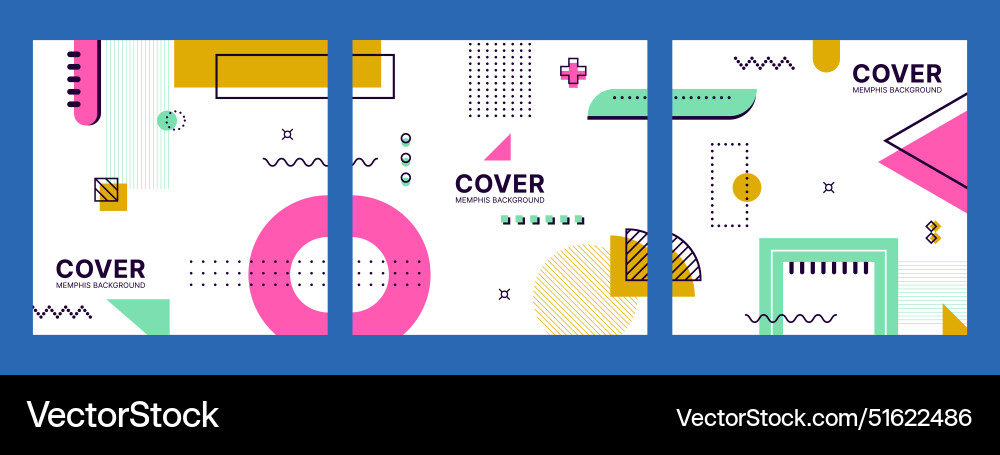 Poster or cover background memphis elements Poster or cover background memphis elements vector image