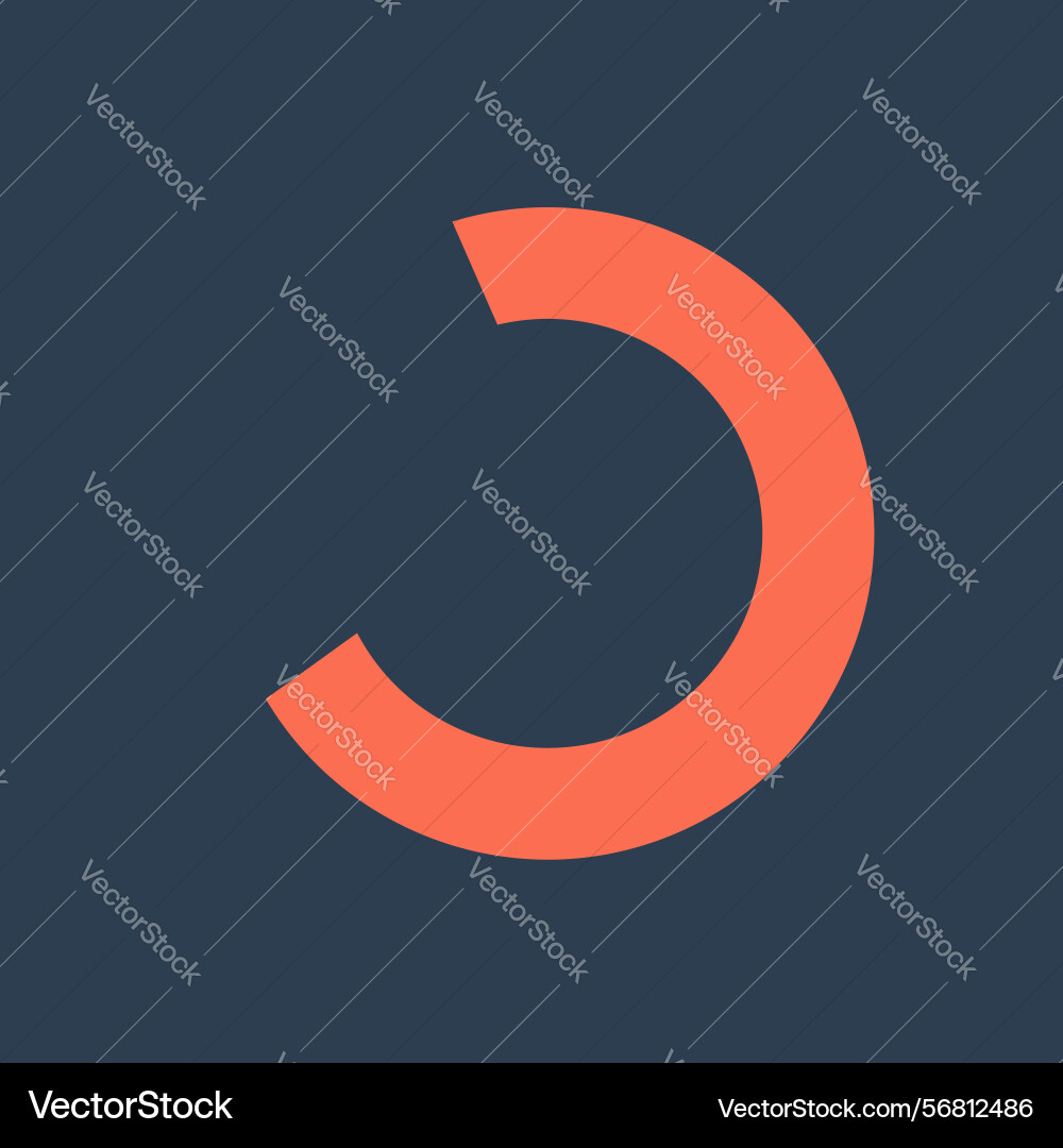 Radial progress bar on a dark background user Radial progress bar on a dark background user vector image