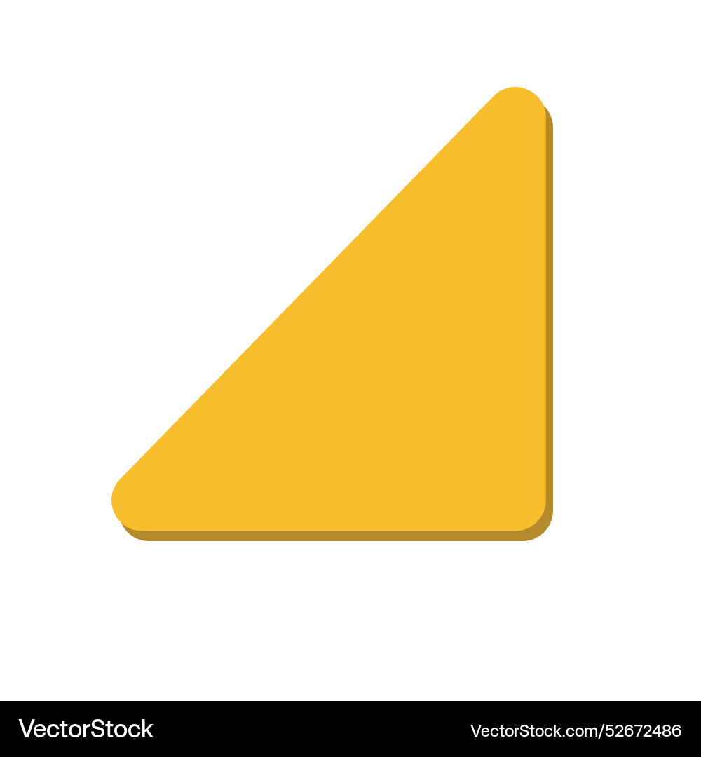 Right triangle 2d basic shape Right triangle 2d basic shape Vector Image