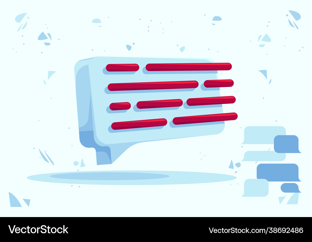 Speech bubble for a message Speech bubble for a message vector image