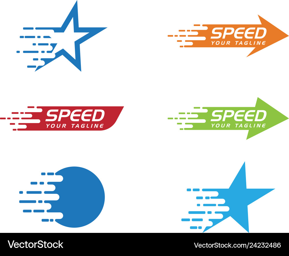 Speed Icon - Dynamic Motion vector image