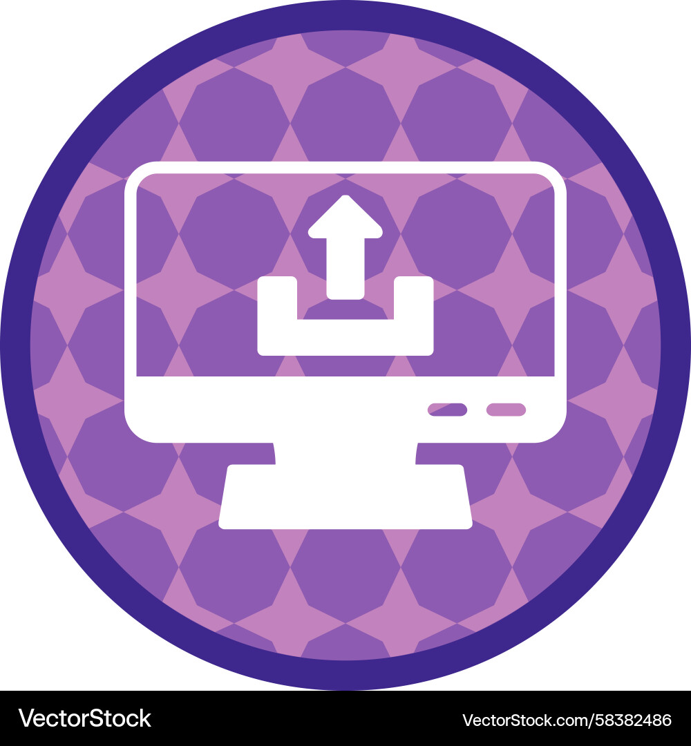 Upload Button Vector Image