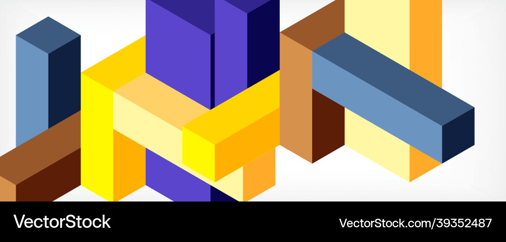 Abstract background 3d cubes cubic elements Abstract background 3d cubes cubic elements vector image
