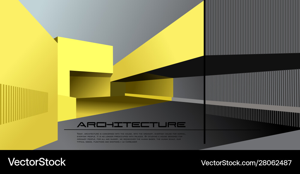 Architecture background mockup Vector Image