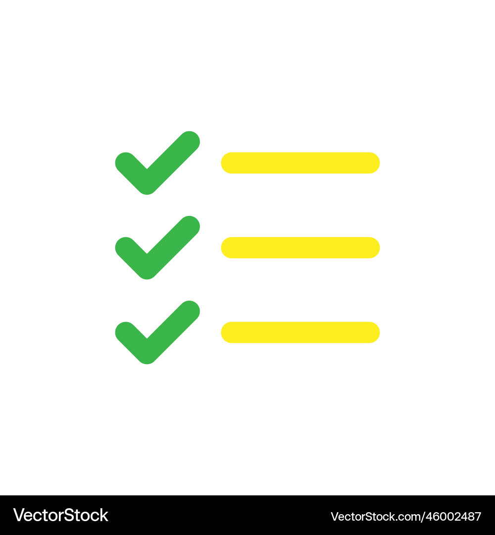 Check list icon line isolated on white background Check list icon line isolated on white background vector image