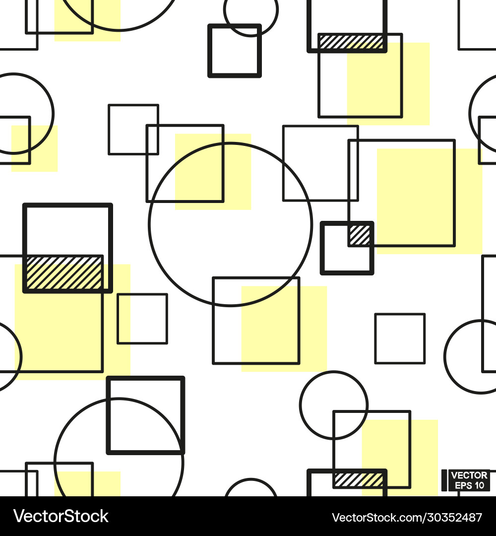 Seamless patterns with geometric texture circles Seamless patterns with geometric texture circles vector image