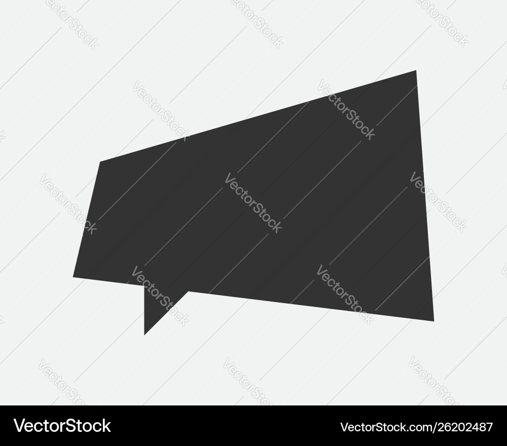 Talk bubble speech icon blank empty bubbles vector image