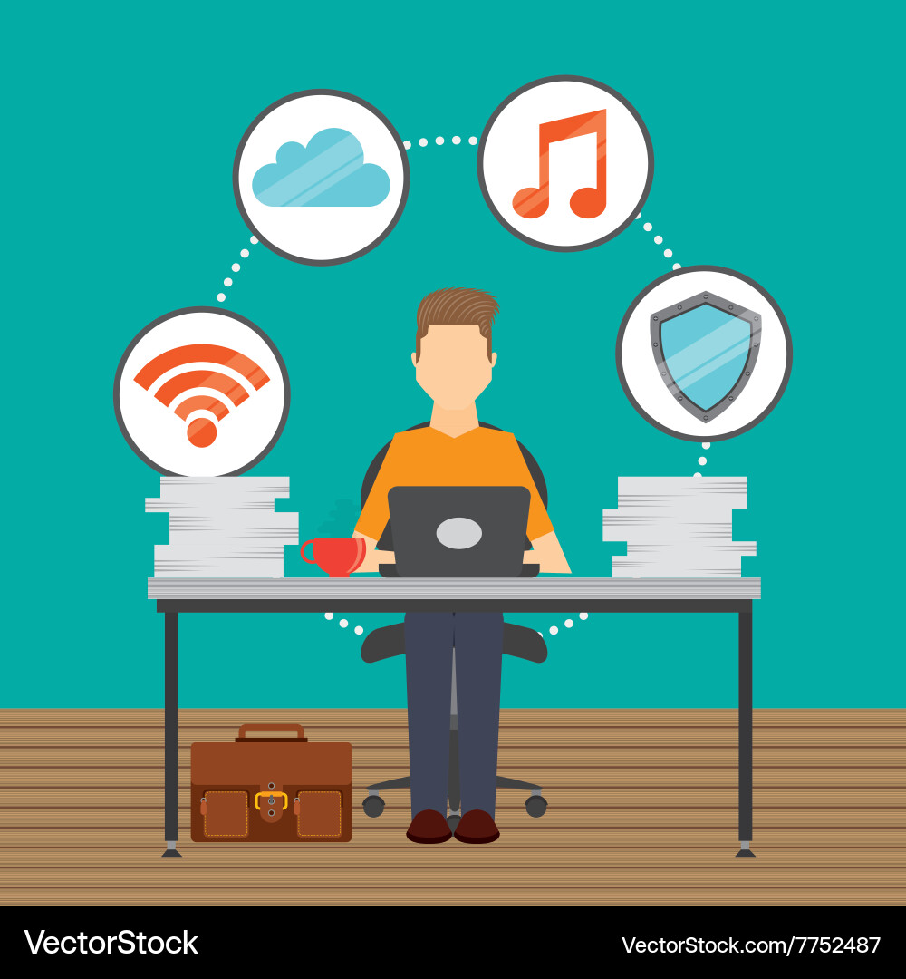 Web hosting design vector image
