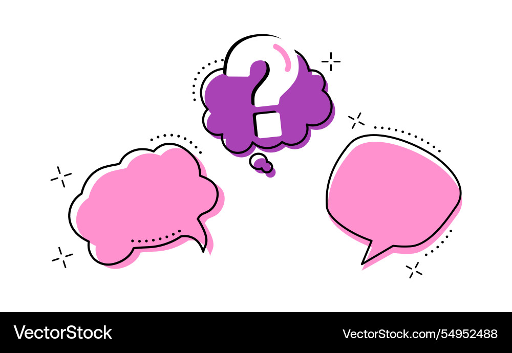 Concept of frequently asked questions a flat Concept of frequently asked questions a flat Vector Image