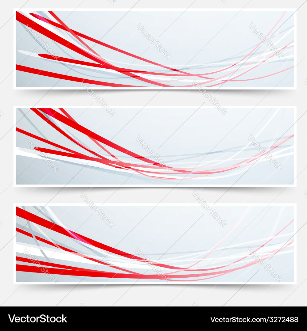 Dynamic Red Speed Streamlines vector image