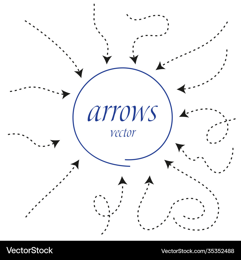 Infographic arrows dynamic arrow symbol Vector Image